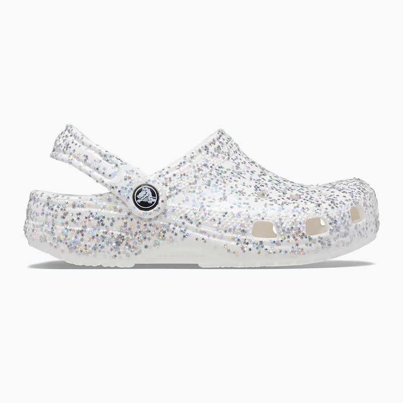 Slides Schlappen  Kinder Crocs Classic Starry Glitter white