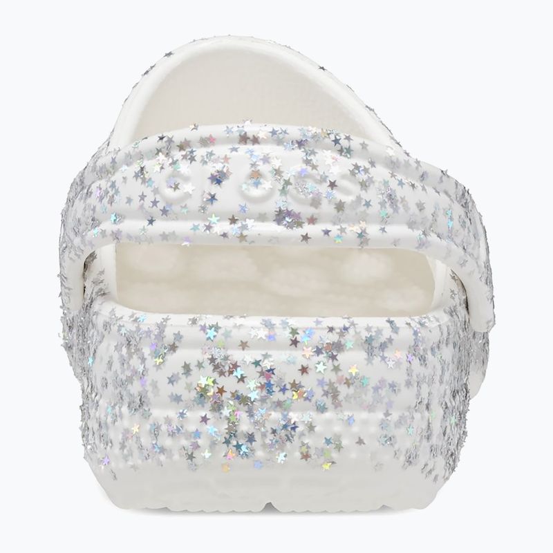 Slides Schlappen  Kinder Crocs Classic Starry Glitter white