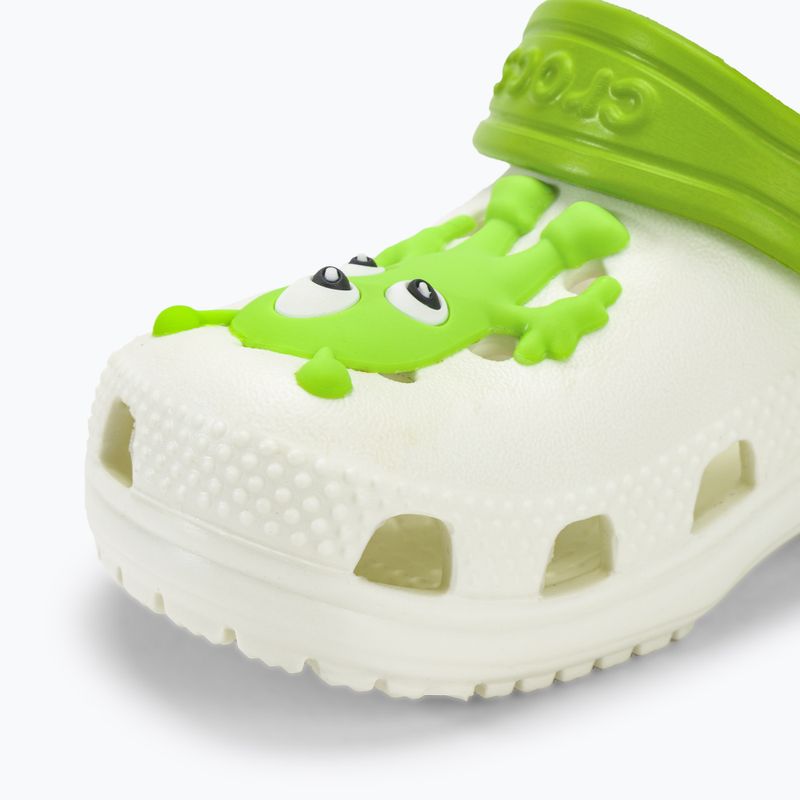 Slides Schlappen  Kinder Crocs Classic Glow Alien Multicolor 8
