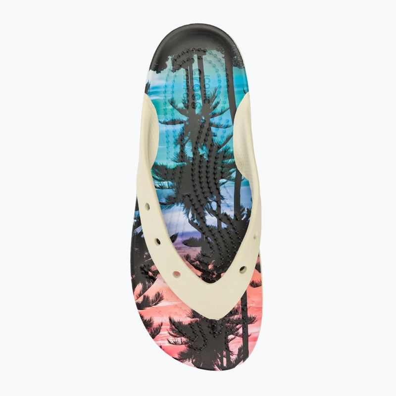 Flip-Flops Damen Crocs Classic Platform Retro Resort bone/multi