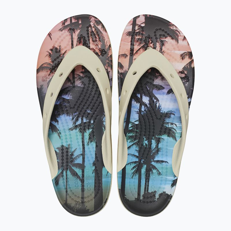 Flip-Flops Damen Crocs Classic Platform Retro Resort bone/multi