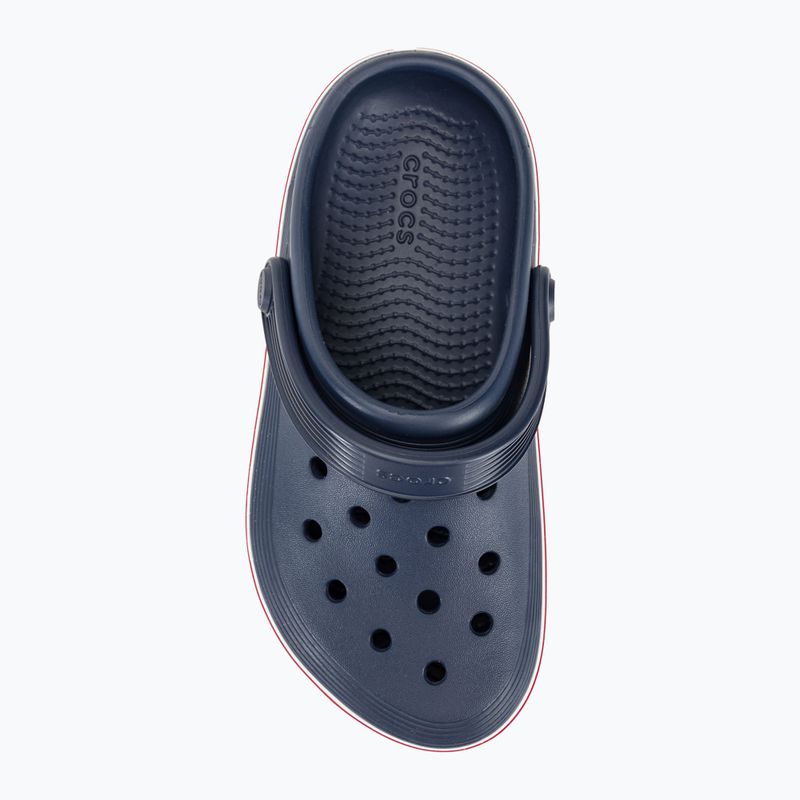 Crocs Crocband Clean Of Court Clog 208477 navy/pepper Kinder-Pantoletten 7