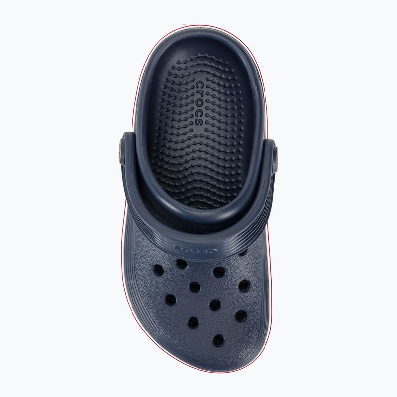 Kinder Crocs Crocband Clean Of Court Clog navy/pepper Pantoletten 7