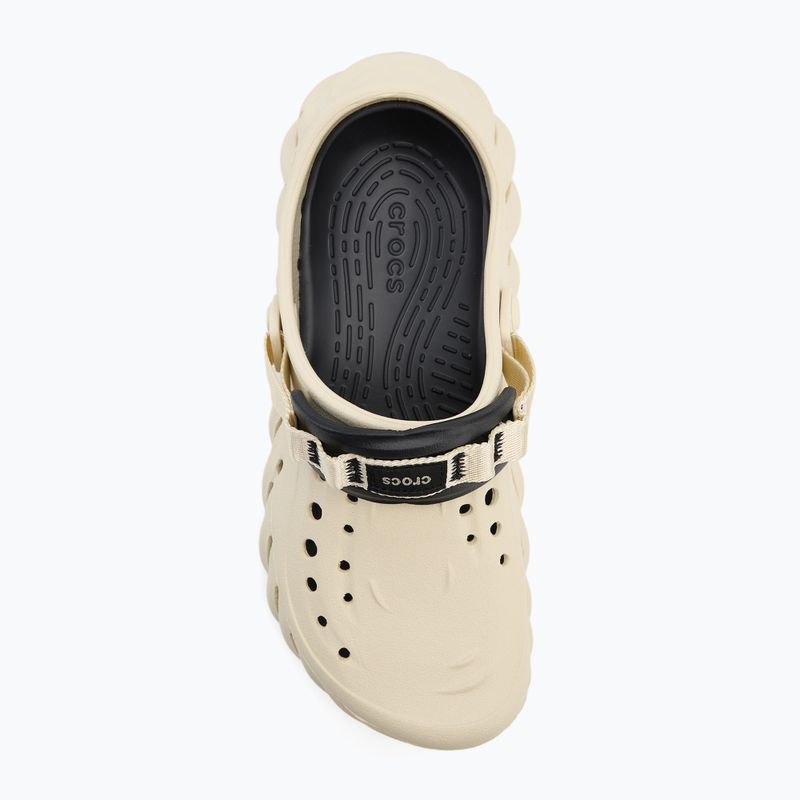 Badeschlappen Crocs Echo Clog bone/black 6