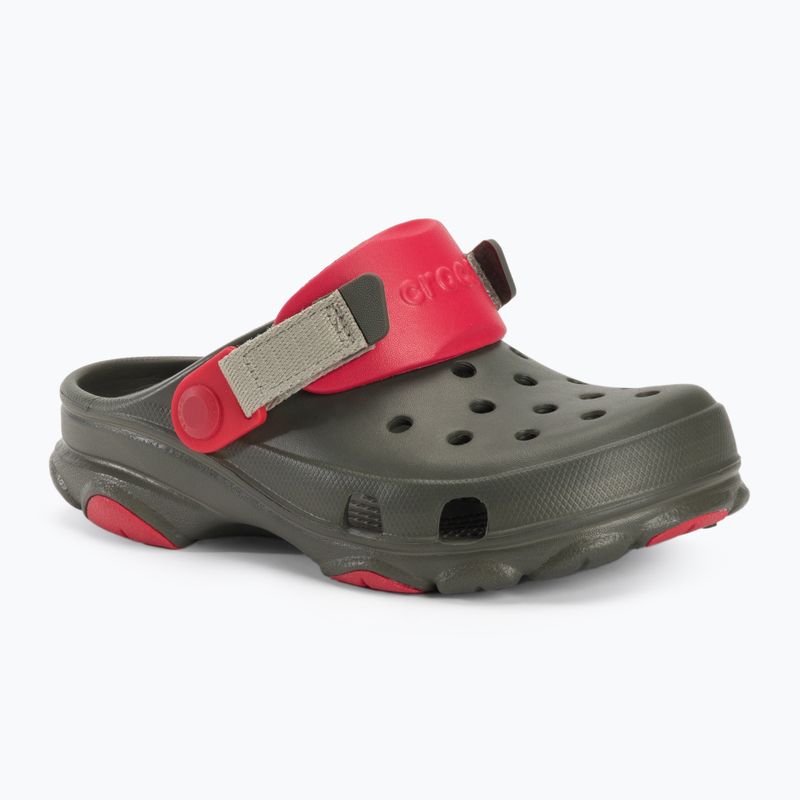 Crocs All Terrain Kinder Flip-Flops in staubigem Oliv