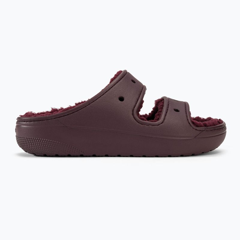 Slides Schlappen  Crocs Classic Cozzzy dark cherry 2