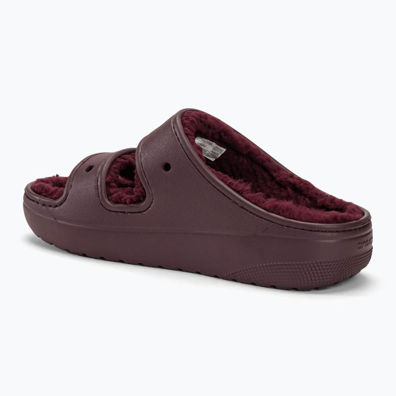 Slides Schlappen  Crocs Classic Cozzzy dark cherry 3