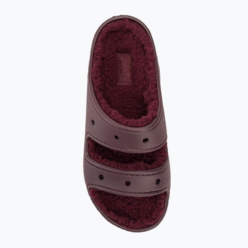 Slides Schlappen  Crocs Classic Cozzzy dark cherry 5
