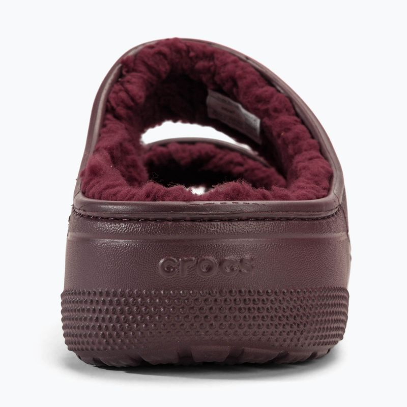 Slides Schlappen  Crocs Classic Cozzzy dark cherry 6