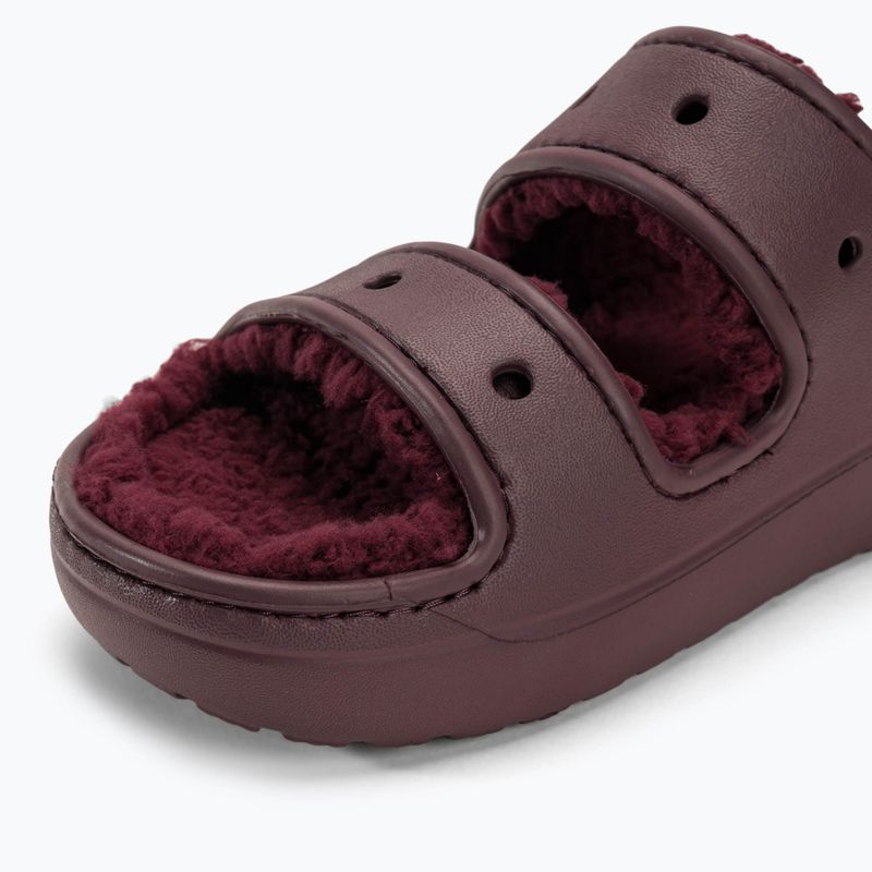 Slides Schlappen  Crocs Classic Cozzzy dark cherry 7