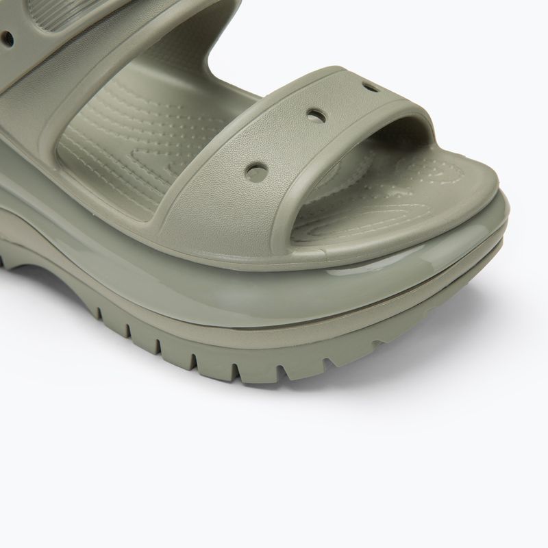 Damen Crocs Mega Crush Elefant grau Sandalen 8