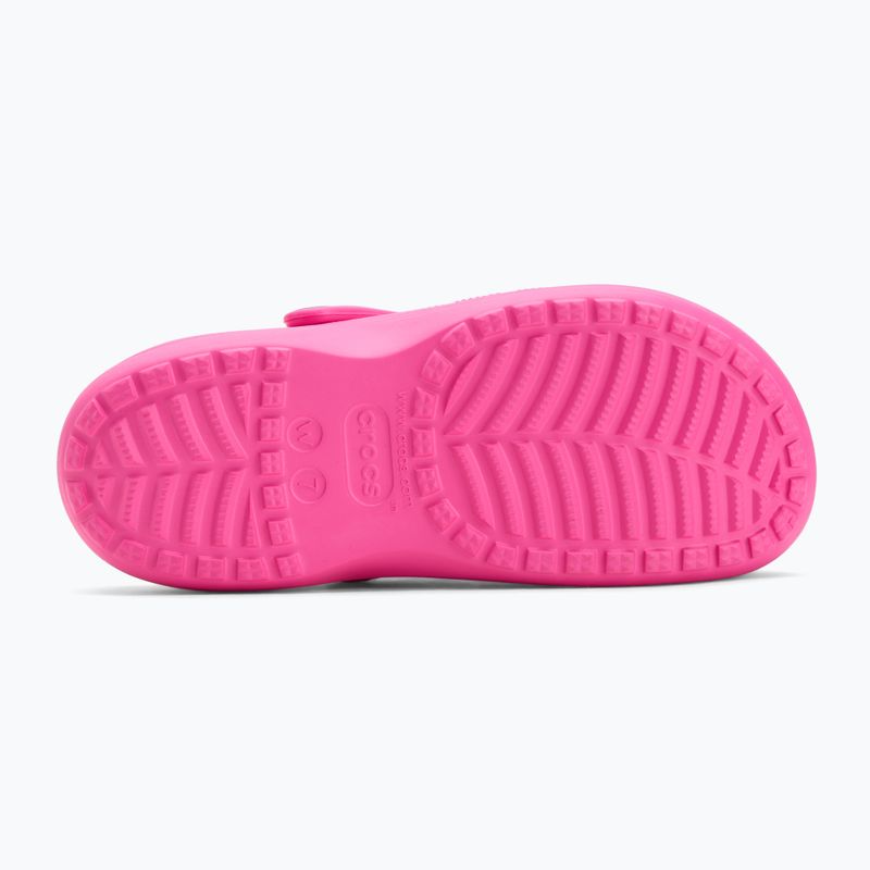 Crocs Baya Platform Clog Flip Flops elektrisch rosa 5