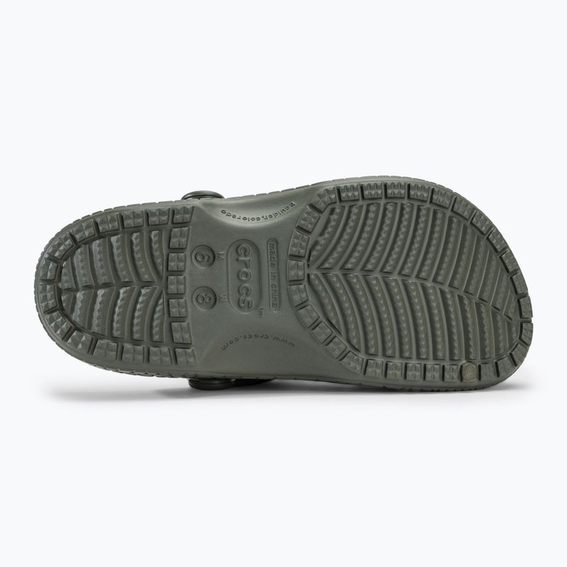 Slides Schlappen  Crocs Classic Crocskin dusty olive 5