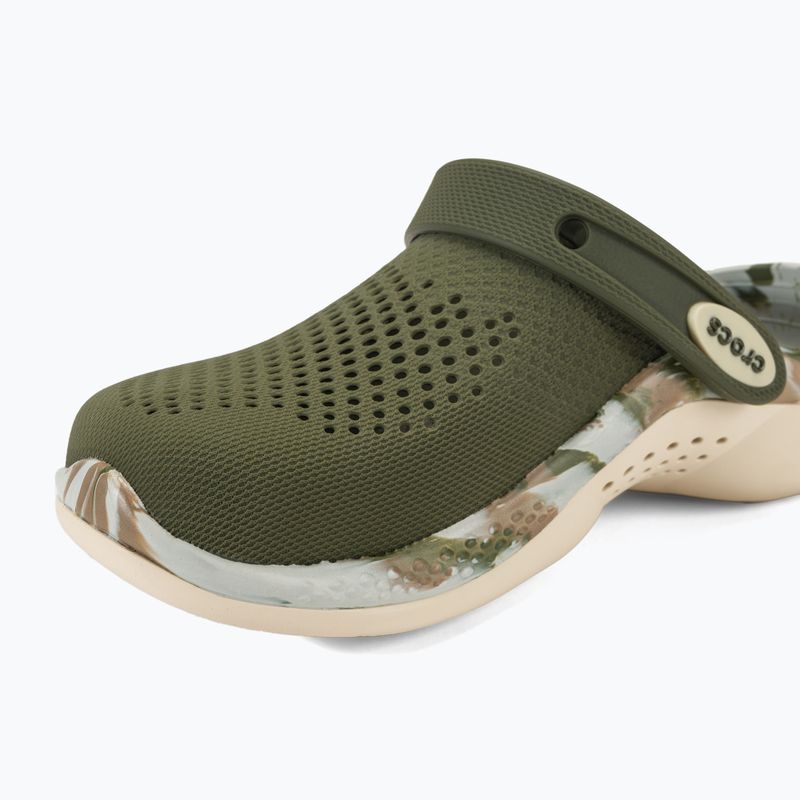 Crocs LiteRide 360 Marbled Clog armeegrün/multi flip-flops 8