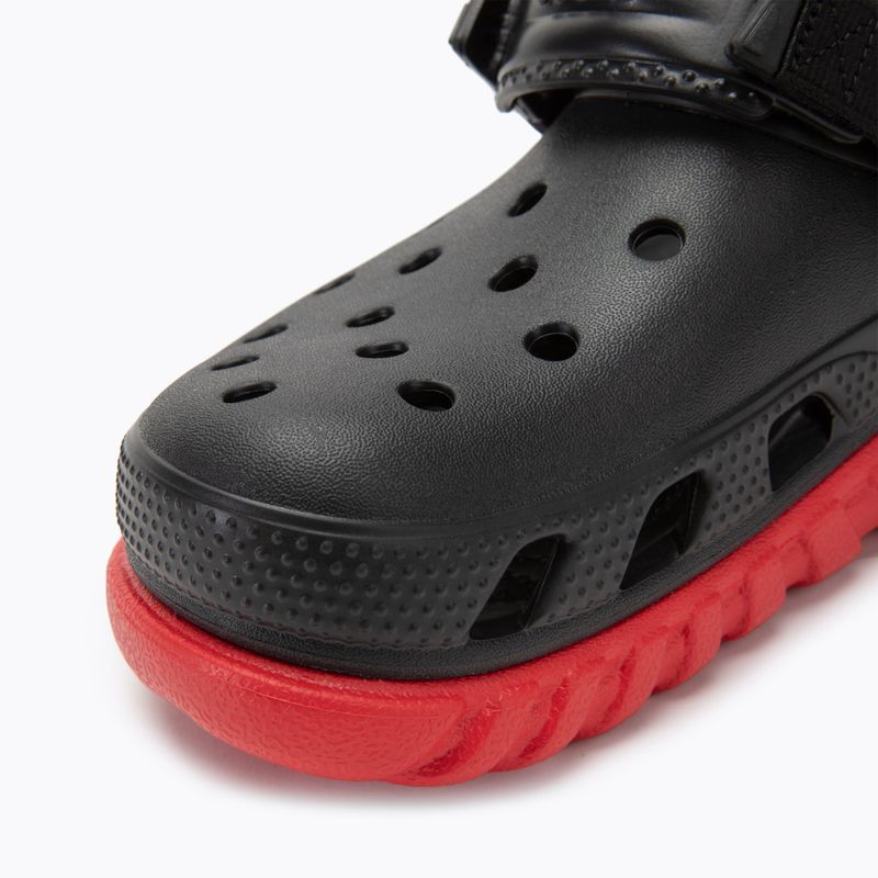 Crocs Duet Max II Clog schwarz/varsity rot flip-flops 7