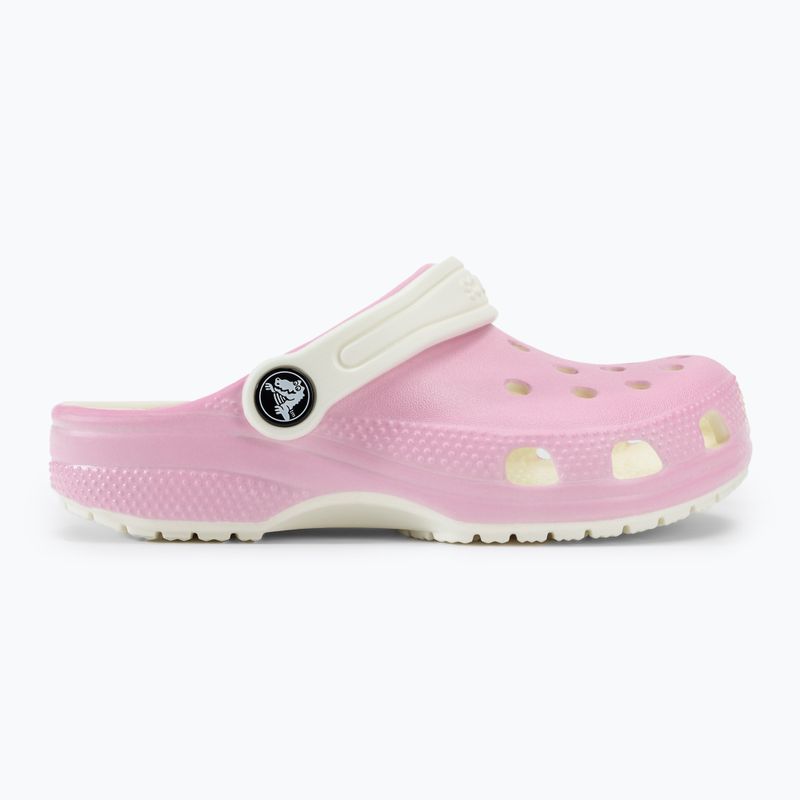 Slides Schlappen  Kinder Crocs Classic Glow in the Dark flamingo