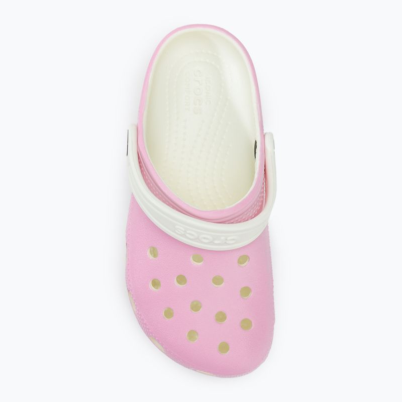 Slides Schlappen  Kinder Crocs Classic Glow in the Dark flamingo
