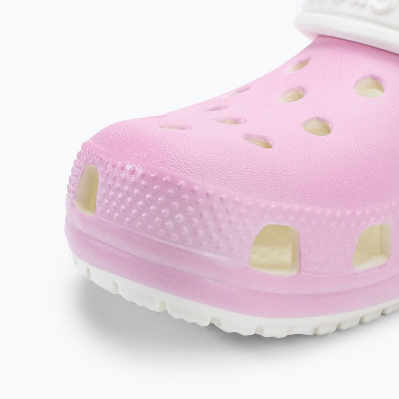 Slides Schlappen  Kinder Crocs Classic Glow in the Dark flamingo