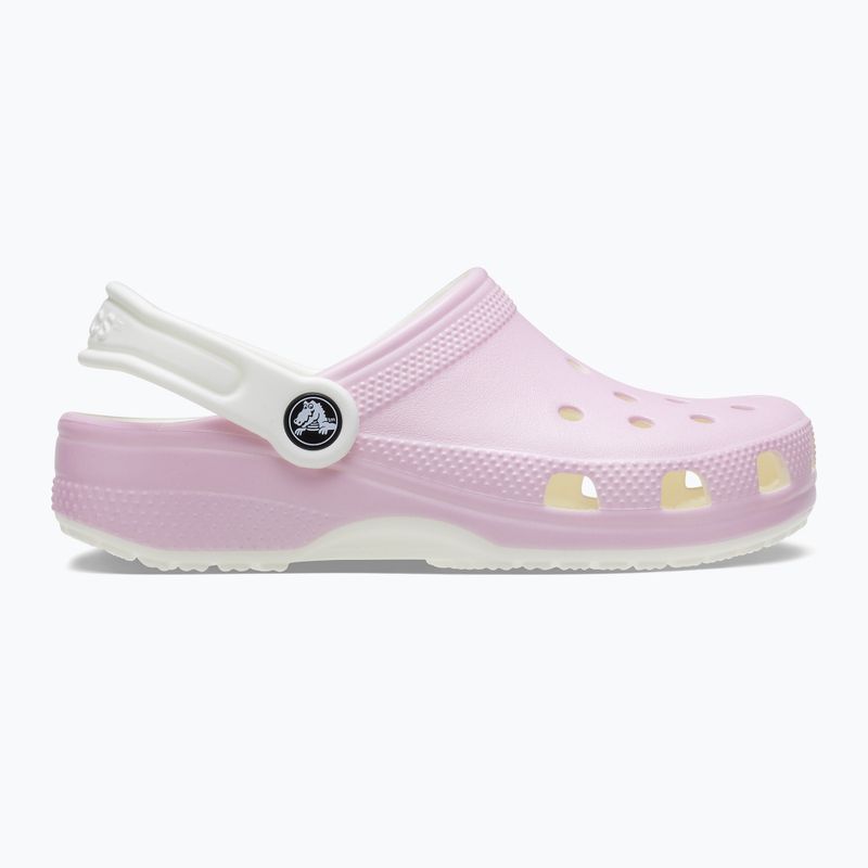 Slides Schlappen  Kinder Crocs Classic Glow in the Dark flamingo