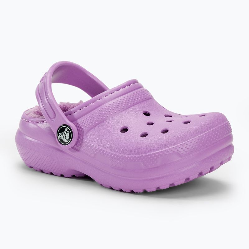 Slides Schlappen  Kinder Crocs Classic Lined orchid 2