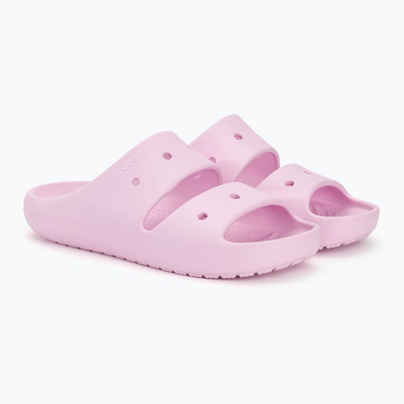 Damen Crocs Classic Sandal V2 Ballerina rosa Pantoletten 4