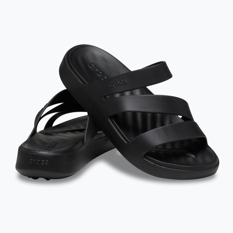 Crocs Getaway Riemchen Pantoletten für Frauen schwarz 8