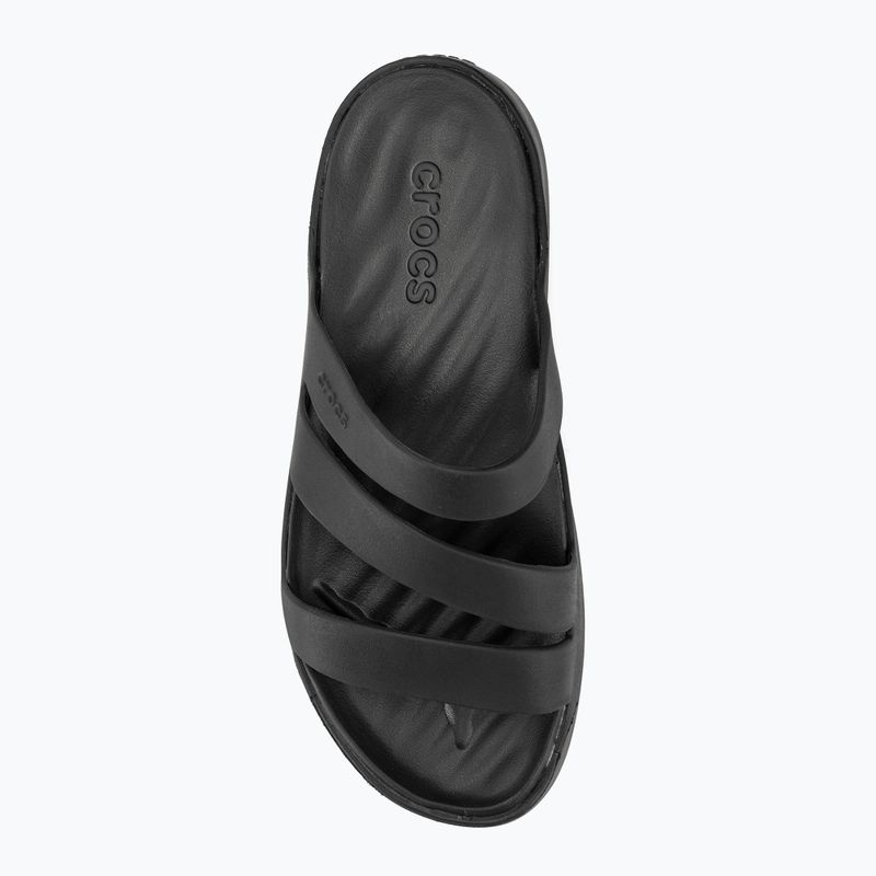 Crocs Getaway Riemchen Pantoletten für Frauen schwarz 5