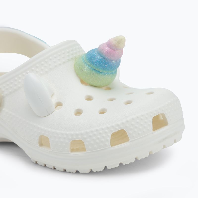 Crocs Classic IAM Rainbow Unicorn CgT Kreide Kinder Flip-Flops 8