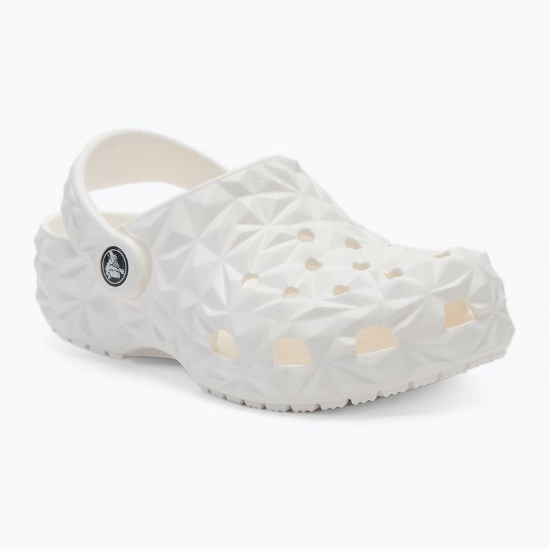 Crocs Classic Geometric Clog Kinder Flip-Flops weiß 2