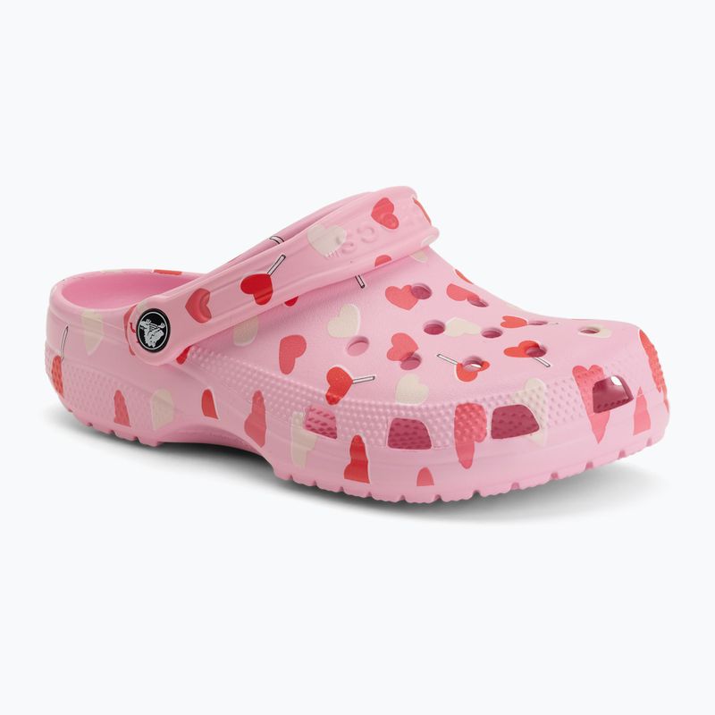 Badelatschen Crocs Classic Valentines Day Clog flamingo