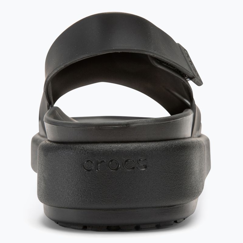 Crocs Brooklyn Luxe Cross Strap Damen Sandalen schwarz 6