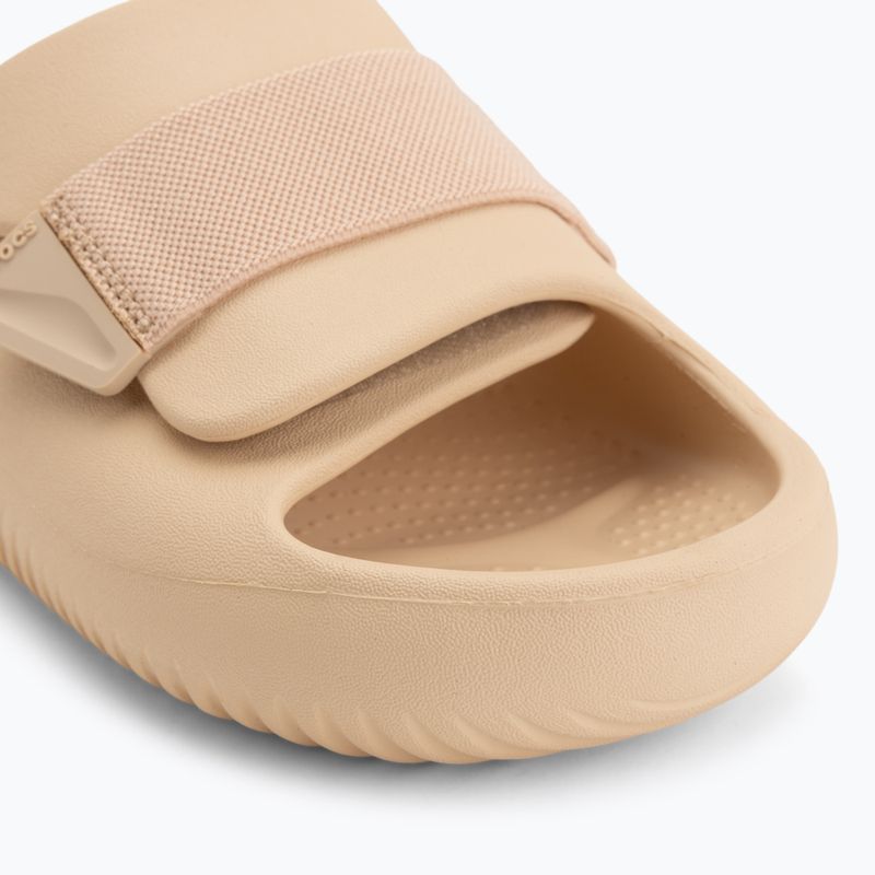 Badelatschen Crocs Mellow Luxe Recovery Slide Shitake 7