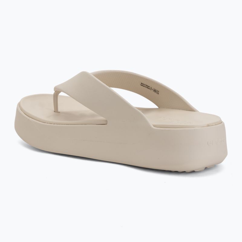 Damen Zehentrenner Crocs Gateway Platform stucco 3