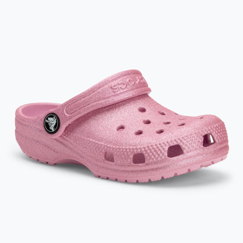 Badeschuhe Kinder Crocs Classic Glitter Clog Toddler pink tweed glitter