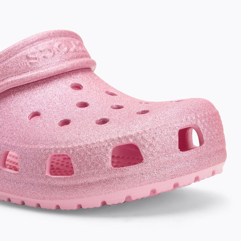 Badeschuhe Kinder Crocs Classic Glitter Clog Kids pink tweed glitter 8