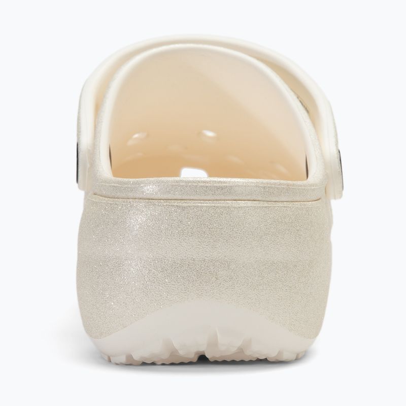 Damen Crocs Classic Platform Glitter Kreide Flip-Flops 7