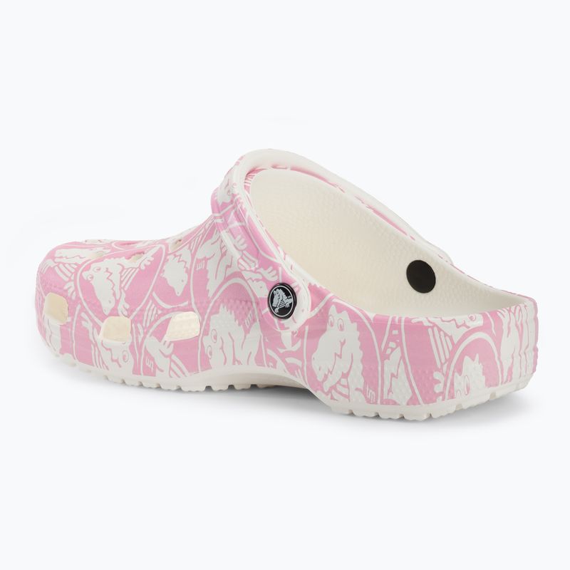 Crocs Classic Duke Print Clog rosa Tweed-Flip-Flops 4