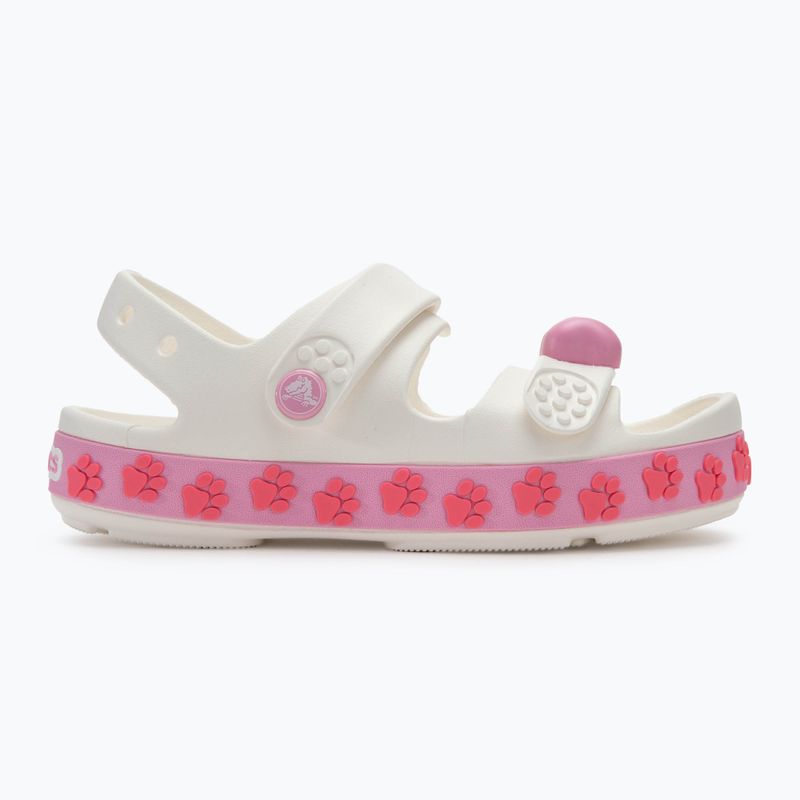 Crocs Crocband Cruiser Pet Kinder Sandalen weiß/rosa Tweed 2