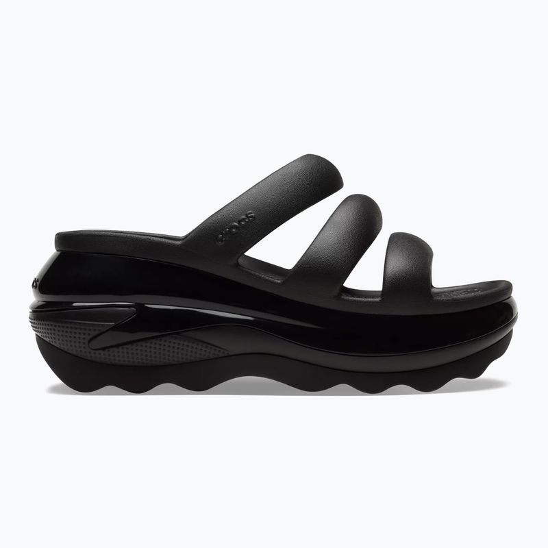 Crocs Mega Crush Dreifach-Riemen Flip-Flops schwarz