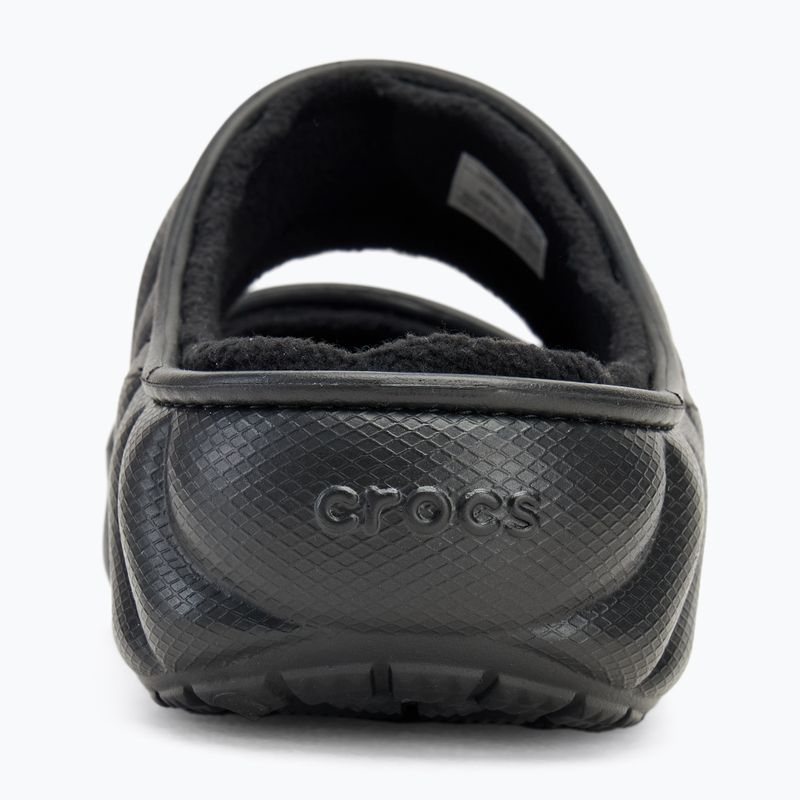 Crocs Classic Cozzzy Overpuff Sandale schwarz 6