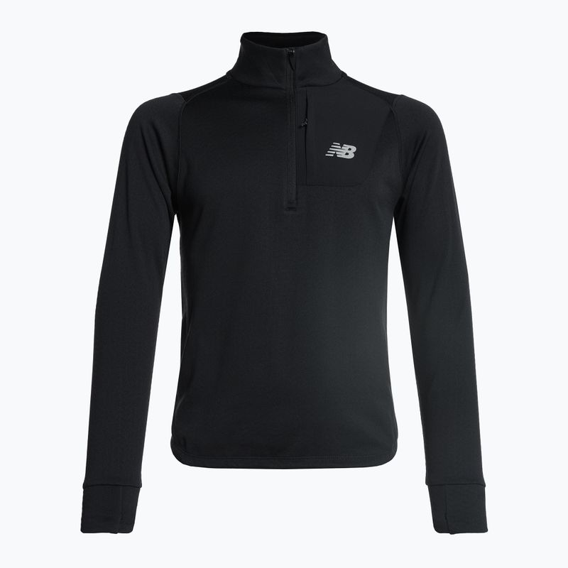 Herren Trainings-T-Shirt New Balance Top NB Heat Grid Half Zip schwarz NBMT23252BK 7