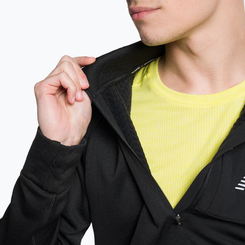 Herren Trainings-T-Shirt New Balance Top NB Heat Grid Half Zip schwarz NBMT23252BK 4