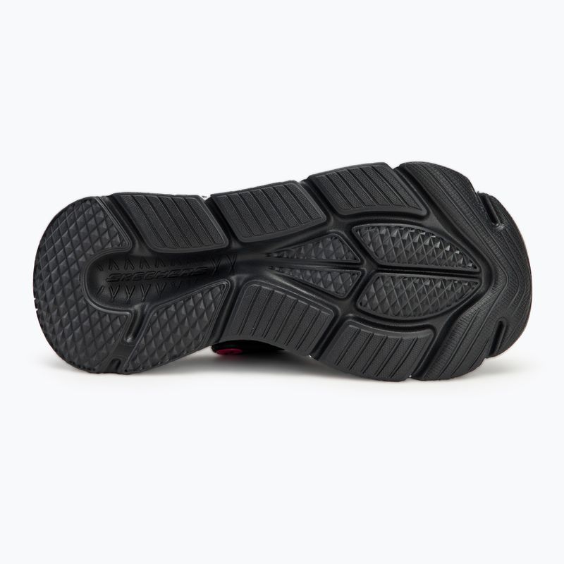 Badeschlappen Schlappen Damen SKECHERS JGoldcrown Max Cushioning Foamies Love True black 5