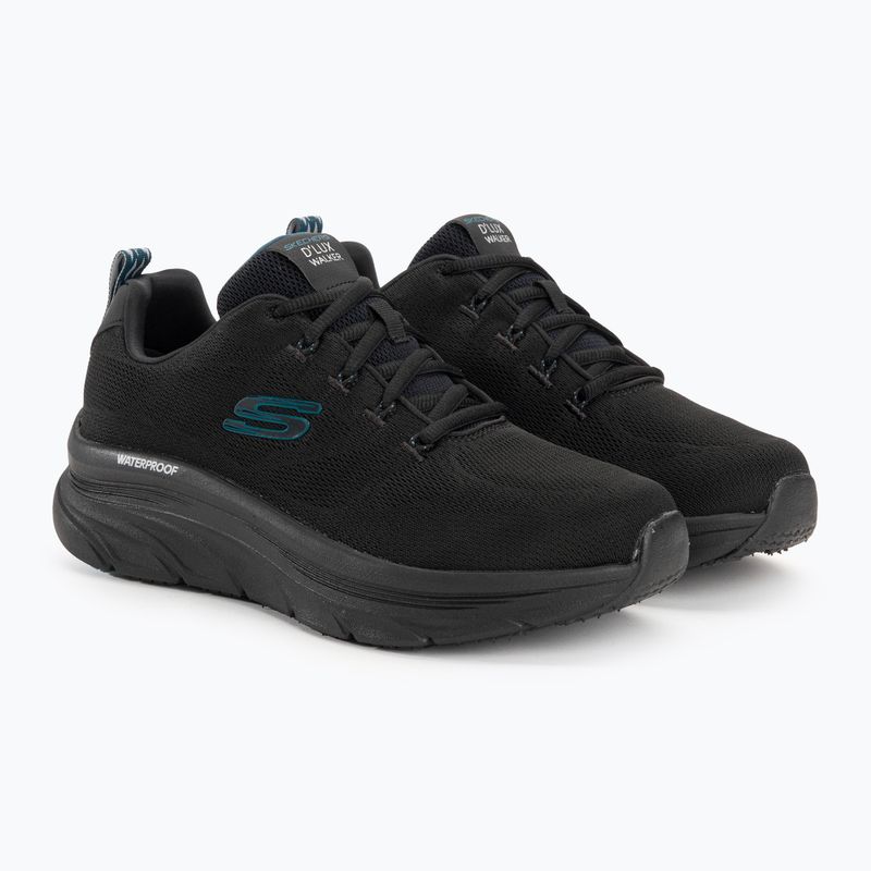 SKECHERS Herren D'Lux Walker Get Oasis Schwarz/Teal Schuhe 4