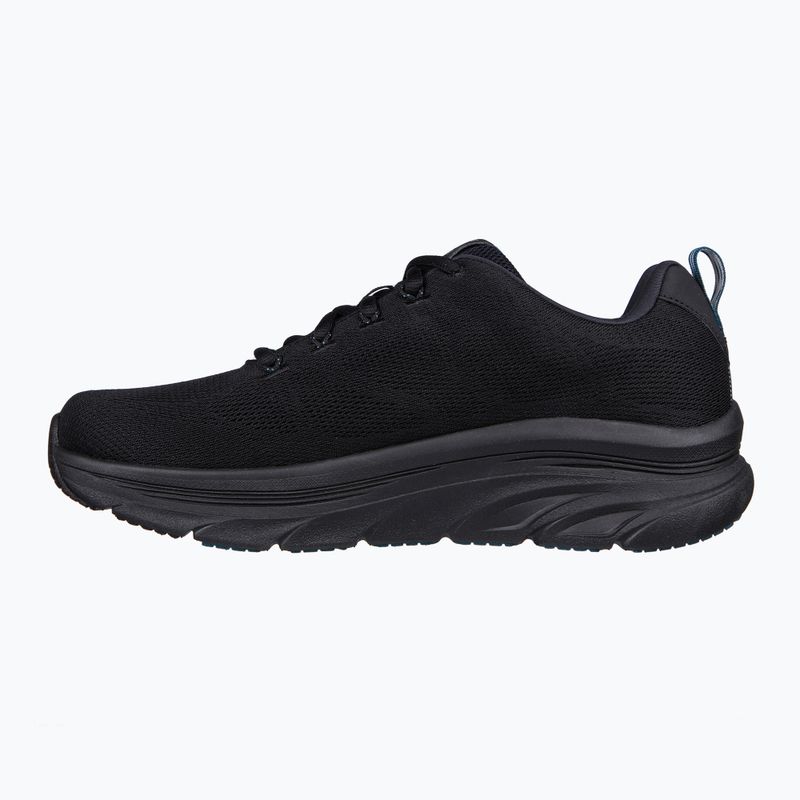 SKECHERS Herren D'Lux Walker Get Oasis Schwarz/Teal Schuhe 8
