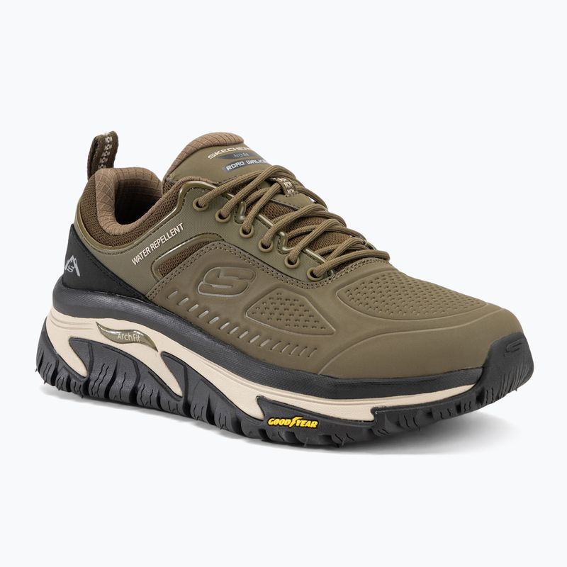 Herren SKECHERS Arch Fit Road Walker Recon oliv/schwarz Schuhe