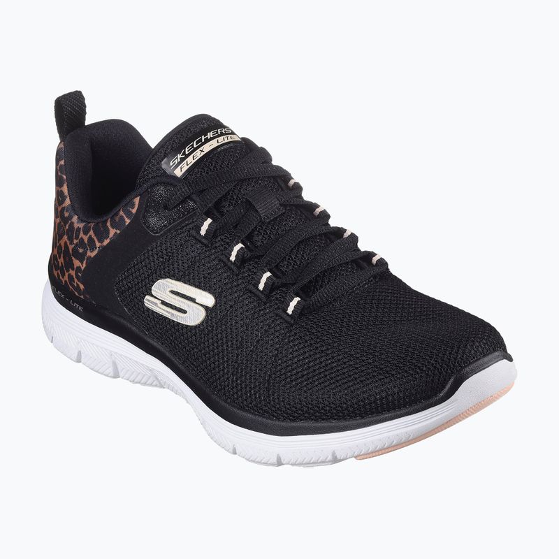 Schuhe Damen SKECHERS Flex Appeal 4.0 Wild Ballad black/leoPaard 2
