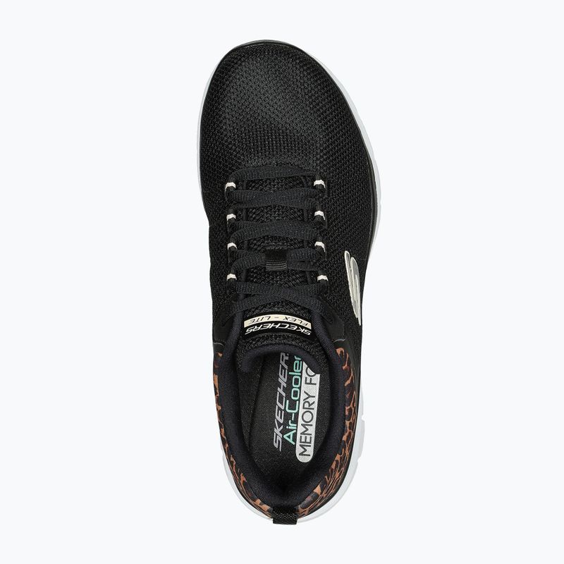 Schuhe Damen SKECHERS Flex Appeal 4.0 Wild Ballad black/leoPaard 5
