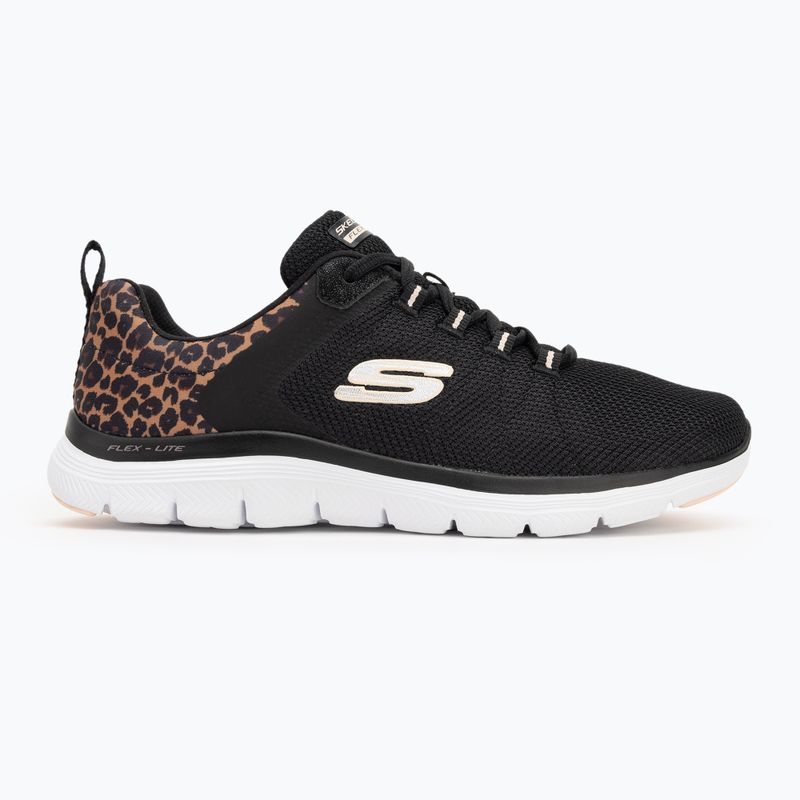 Schuhe Damen SKECHERS Flex Appeal 4.0 Wild Ballad black/leoPaard 2