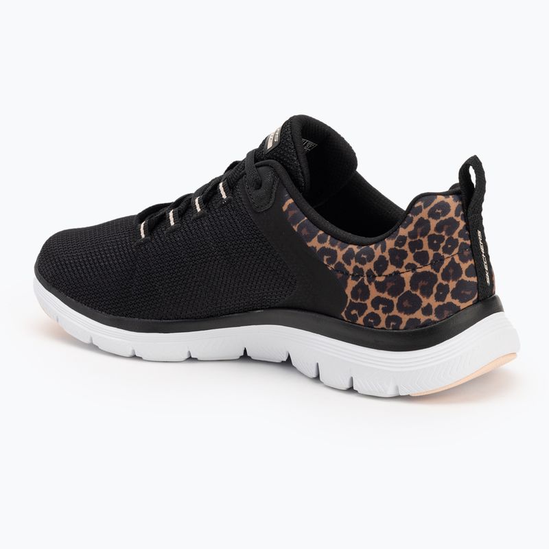 Schuhe Damen SKECHERS Flex Appeal 4.0 Wild Ballad black/leoPaard 3